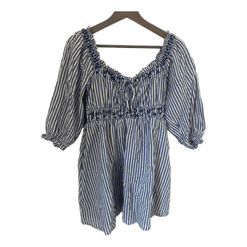 American Eagle blue striped dress