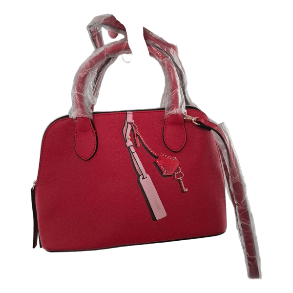 Red Estee Lauder handbag