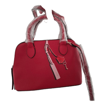 Red Estee Lauder handbag