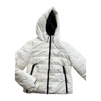 valkoinen Superdry toppatakki 