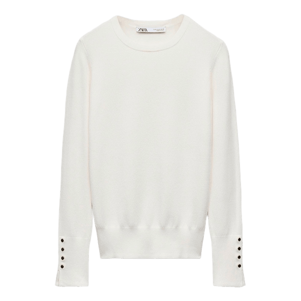 Zara striktrøje med knapper