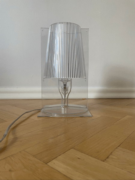 Clear Kartell table lamp