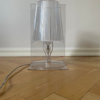 Clear Kartell table lamp