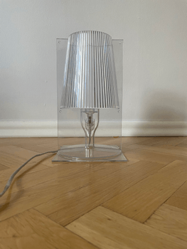 Clear Kartell table lamp