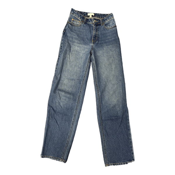 Blue denim jeans