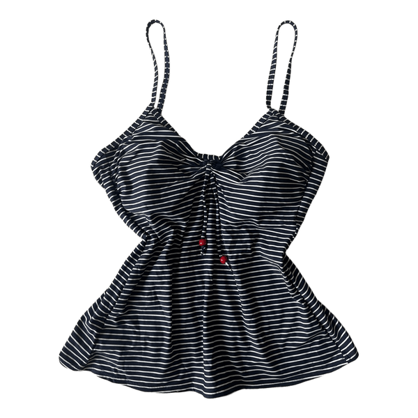 Striped tankini top