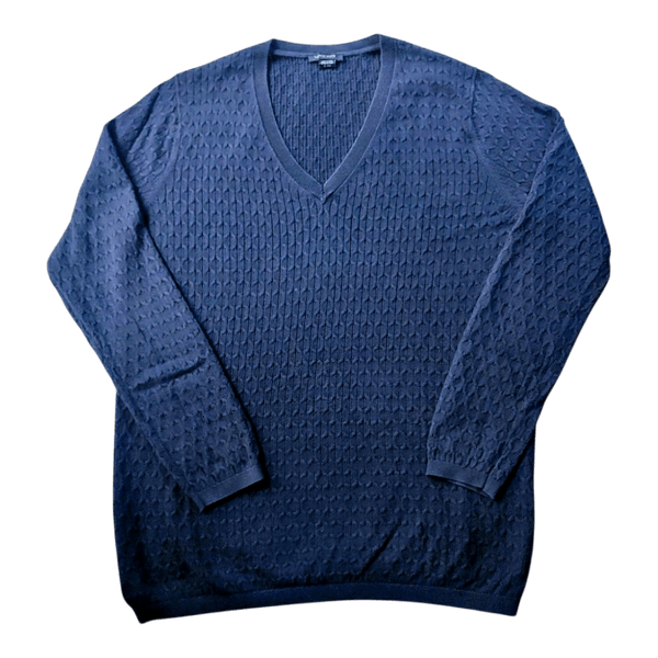 Tommy Hilfiger Miesten V-aukkoinen Neule - Tummansininen - L/XL