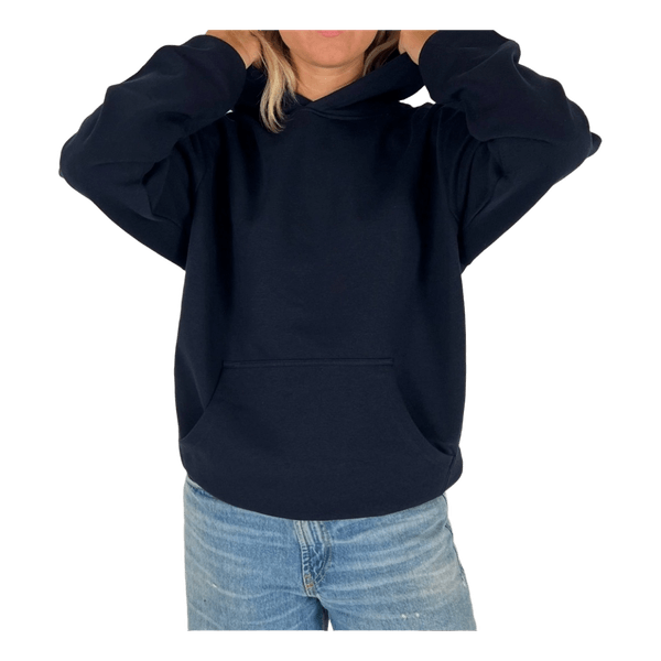 Classic hoodie navy blå