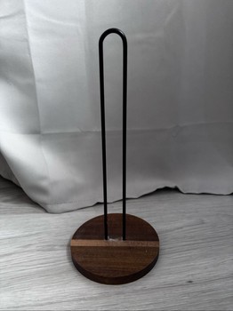 Wooden paper towel holder