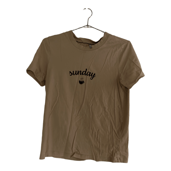 Beige t-shirt med print