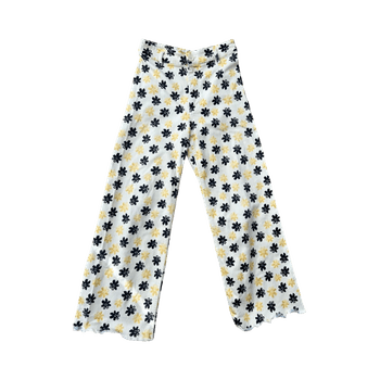 Zara floral wide leg jeans 40