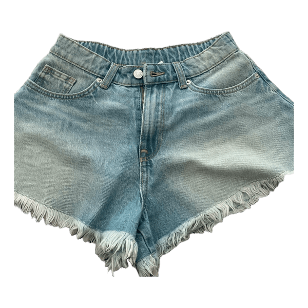 H&M blue denim shorts