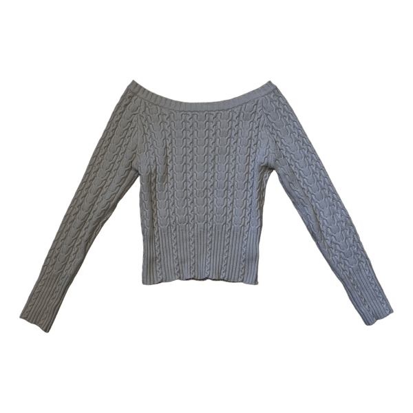 Cream long sleeved top
