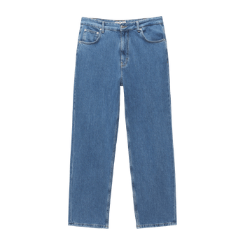 Dark blue straight leg jeans