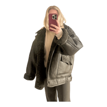 Topshop vihreä pilottitakki