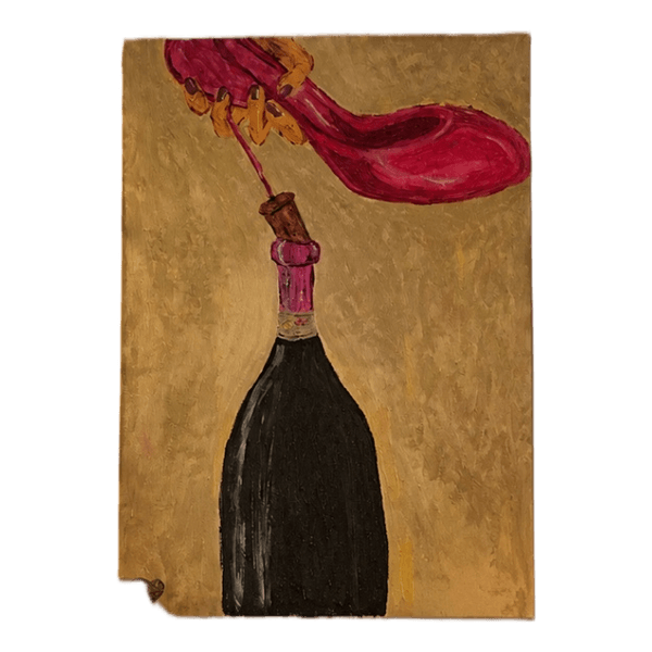 Originalt håndmalet fashion-maleri – 50 × 40 cm