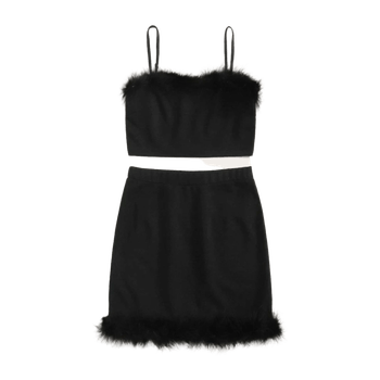Shein co-ord fluffy dress