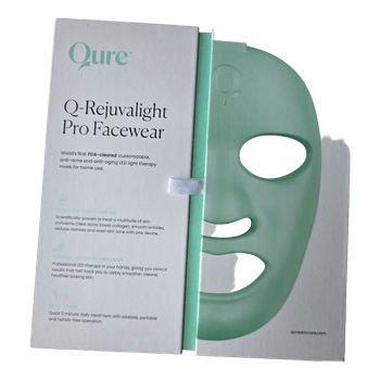 Qure Q-Rejuvalight Pro Facewear LED näomask – kasutatud, töötab ideaalselt
