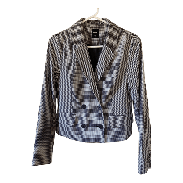 Sinsay houndstooth double-breasted blazer