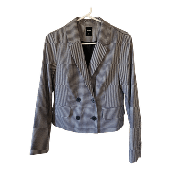 Sinsay houndstooth double-breasted blazer