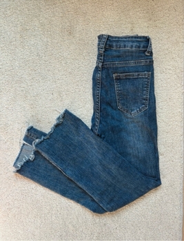 Blue skinny jeans