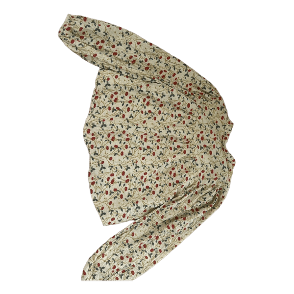 Blomstret langærmet bluse