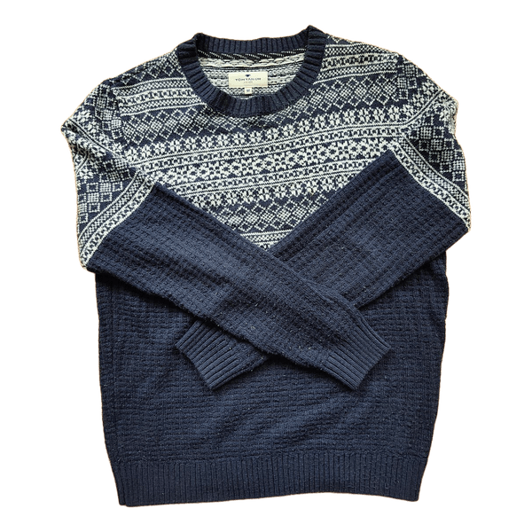 Tom Tailor navy patterned sweater
