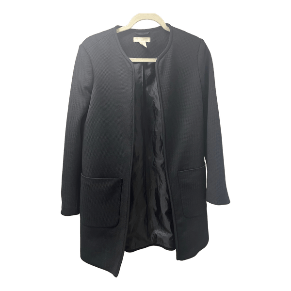 H&M juodas lengvas paltas