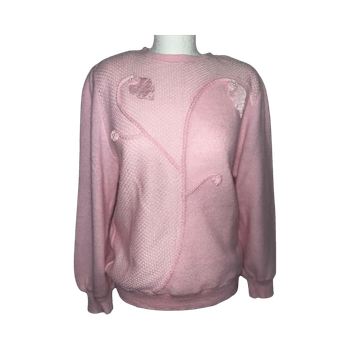 Vaaleanpunainen neulepusero