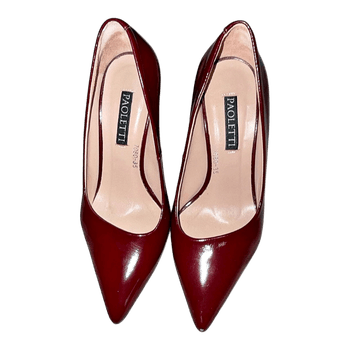 Paoletti burgundy pointed heels