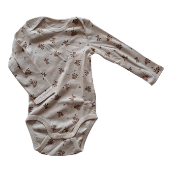 Floral baby bodysuit