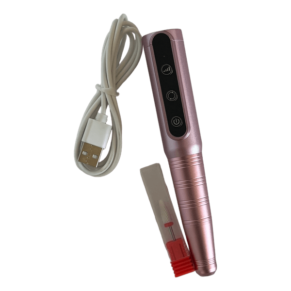 Pink electronic nail drill