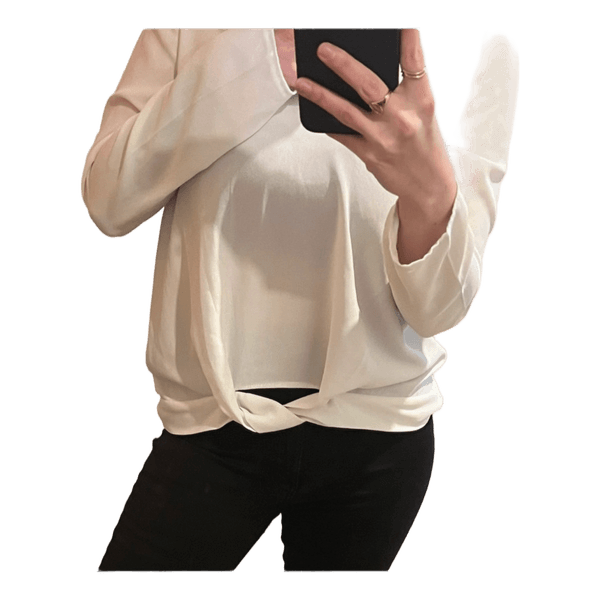 White long sleeved top