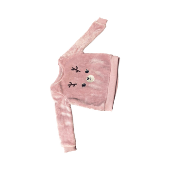 Vaaleanpunainen pehmeä pusero