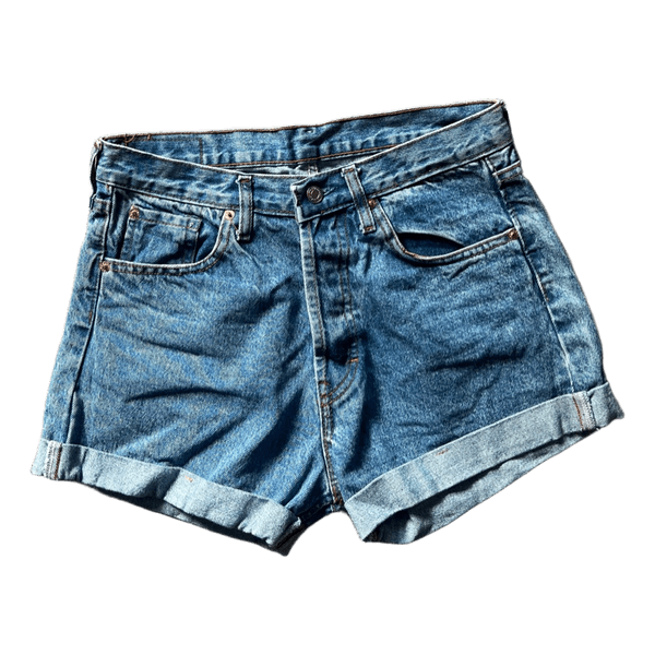Siniset Levi's 501 farkkushortsit