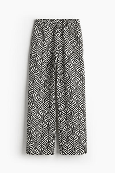 Linen blend pull-on trousers
