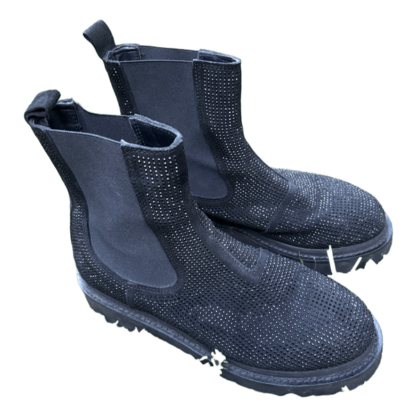 Black embellished baldinini boots 40