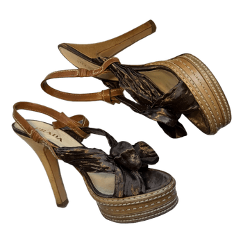 Prada SS2009 Archival Sandal Heels | IT 38.5