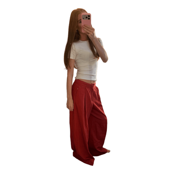 Røde zara suitpants