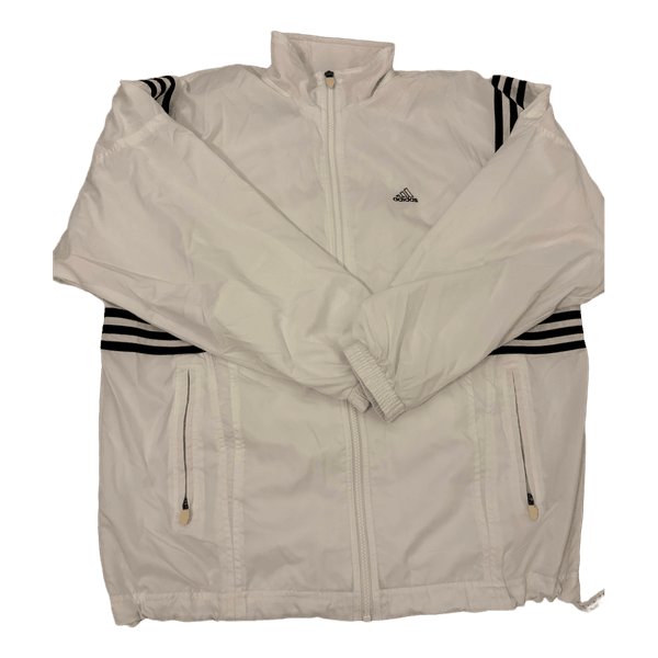 White Adidas windbreaker jacket