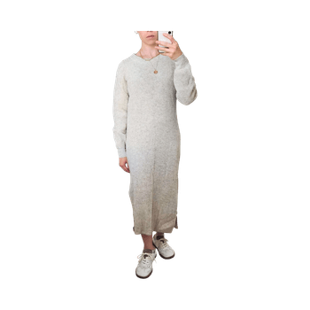 100% wool maxi dress