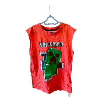 Orange Minecraft t-shirt