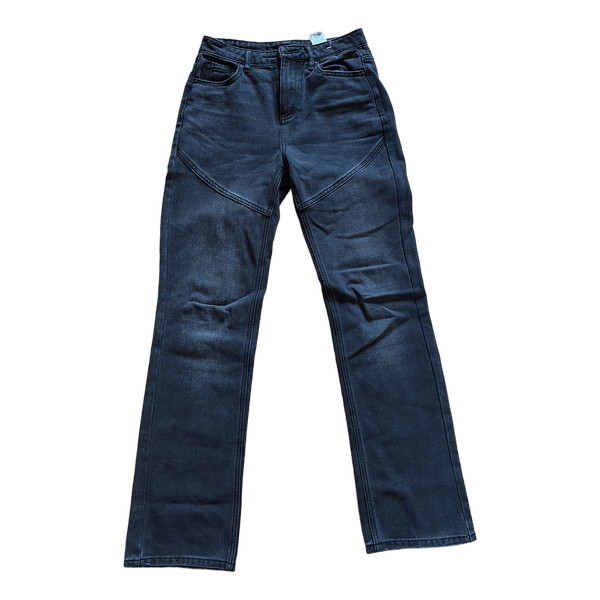 Black high-waisted jeans