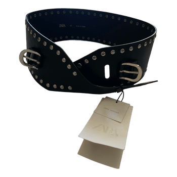Zara wide boho leather belt, size 85