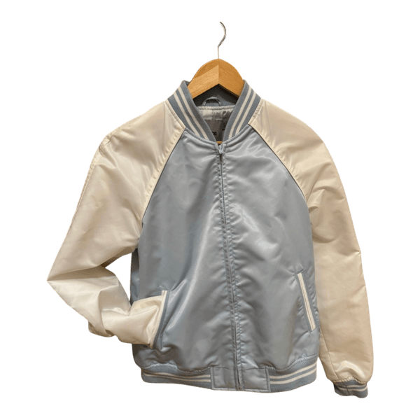 Asos blue white bomber jacket