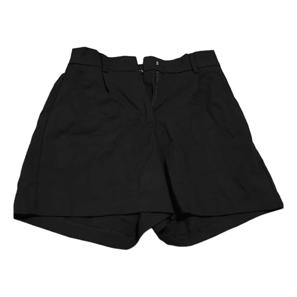 Black tailored shorts