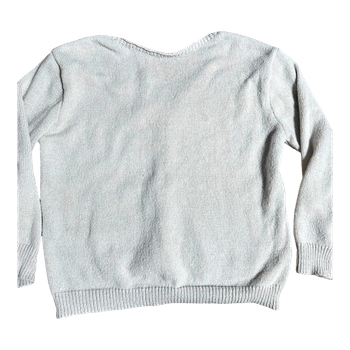 White knit cardigan