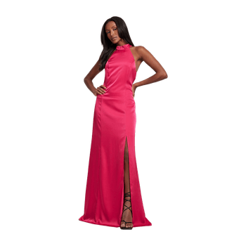 Satin maxi dress