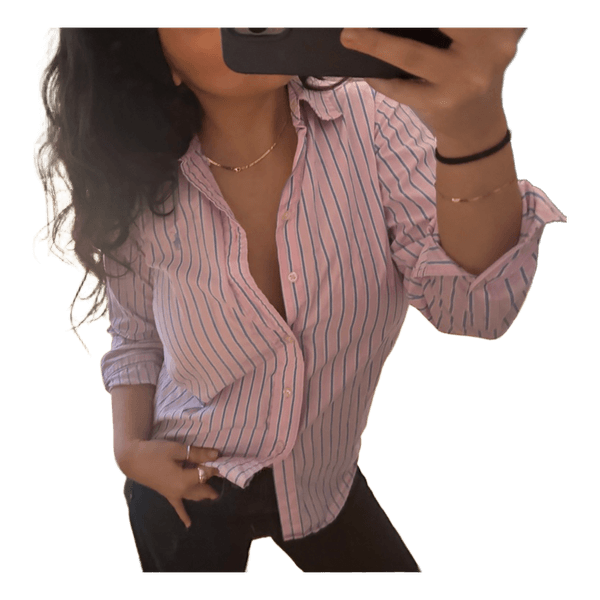 RL Pink striped cotton shirt