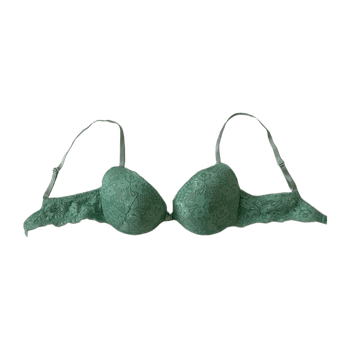 Mint lace padded bra